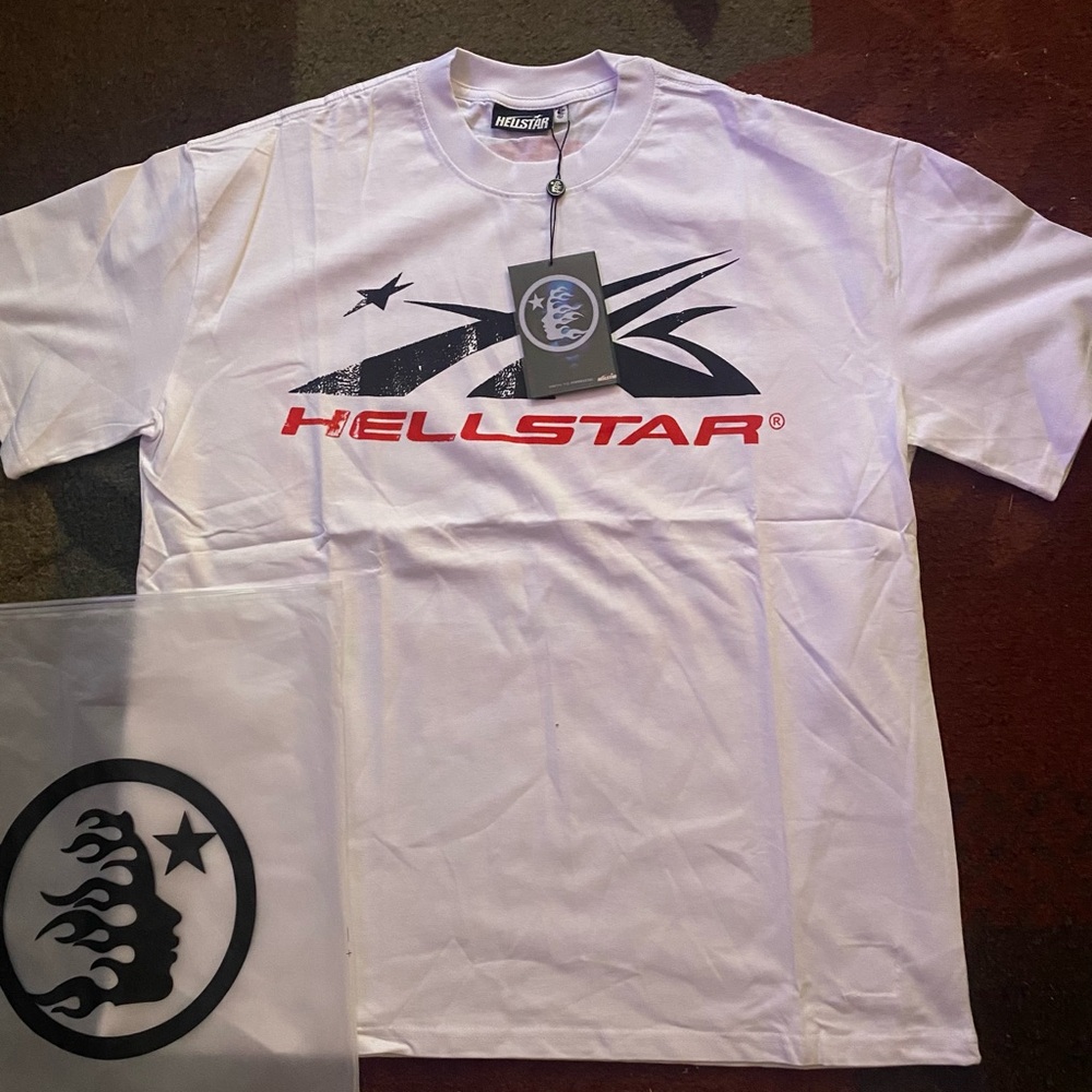 Hellstar White Graphic Men's T-Shirt